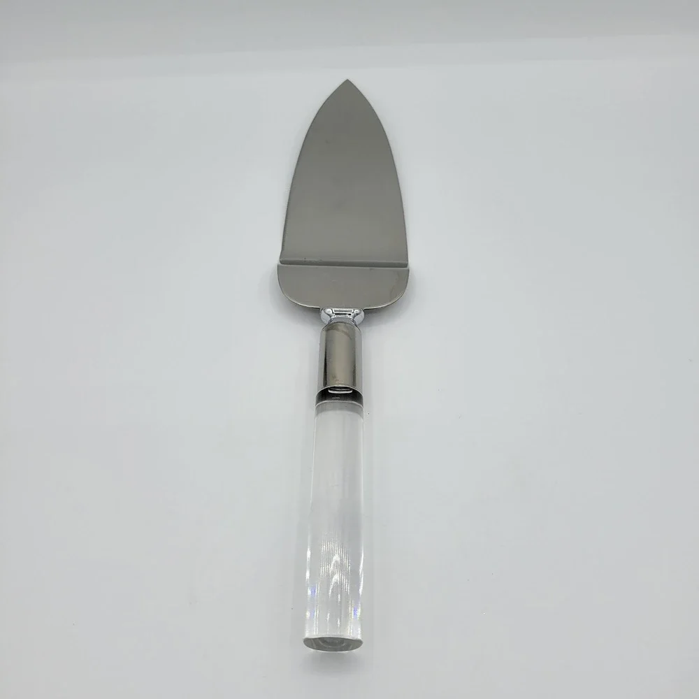 Vintage Cake Knife Server Acrylic Handle Made In‎ Japan Stainless Steel Wedding